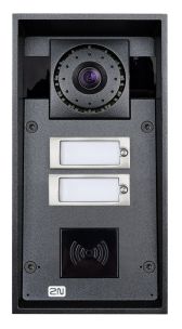 2N 9151102RW 01335-001 IP Force Intercom - 2 Button + 10W Speaker + Card Reader Ready
