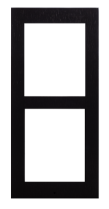 2N 01290-001 9155022B IP Intercom Frame, 2-Module, Surface Mount, Black
