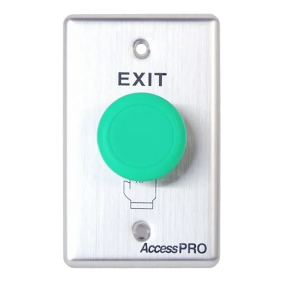 AccessPro APBHV Mushroom Type Green Exit Button