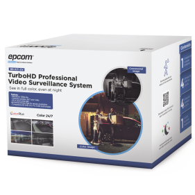 Epcom B8-KIT-CV Cameras Kit 4 Bullet 2MP / DVR 4 Ch / Power Supply / 4 Cable 18M