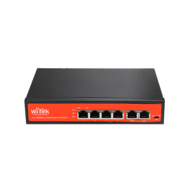 Wi-Tek WI-PS205(V2) Switch (4) 100Mbps PoE (2) 10/100Mbps RJ45 Ports