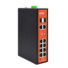 Wi-Tek WI-PS310GF-I-V2 Switch (8) GbE RJ45 PoE 24V/48V (2) SFP Port Industrial