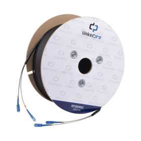 Linkedpro EF-300-SC Fiber Optic Cable Single SC-SC Duplex Connectors 980 ft