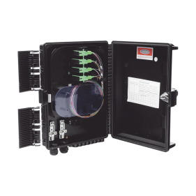 Fiberhome GFS-16G Fiber Distribution Box 24 Splices 16 SC/APC 1x16 Splitter Indoor/Outdoor IP65 Black