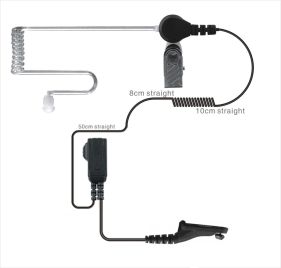 ITC JH-801/M4 Multi Pin Clear Tube Earphone / Microphone for Motorola