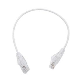 Linkedpro LP-UT6-030-WH28 Cable Cat6 UTP 28 AWG Patch Slim Cord 0.98ft (30 cm) White 
