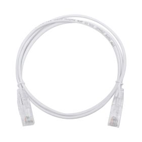 Linkedpro LPUT6100WH28 Cable Cat6 Slim Patch Cord UTP 3.28 ft (1 m) 28 AWG White