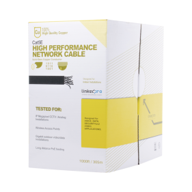 Linkedpro PRO-CAT5E Cable Cat5e UTP 24 AWG Indoor UL 1000 ft
