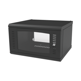 Linkedpro SR-1906-GFP 19" 6 Units Rack Wall Mount Single Door Enclosure