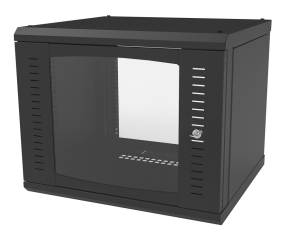 Linkedpro SR-1909-GFP 19" 9 Units Rack Wall Mount Single Door Enclosure