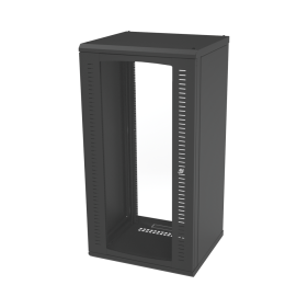 Linkedpro SR-1924-GFP 19" 24 Units Rack Wall Mount Single Section Enclosure