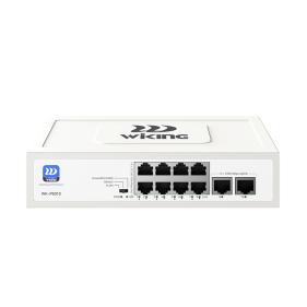 Wi-Tek WK-PS310 Switch (8) 1GbE RJ45 PoE (2) GbE Uplink Ports